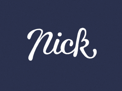 Nick coffee made me do it logo script simon ålander sketch typography