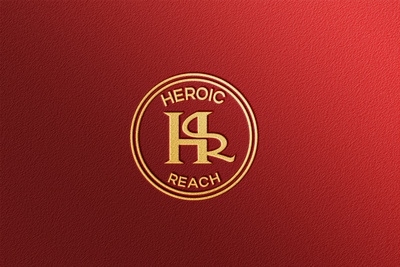 Heroic Reach logo Design | Luxury logo Design | Logo design hr logo letter logo logo logoinspiration