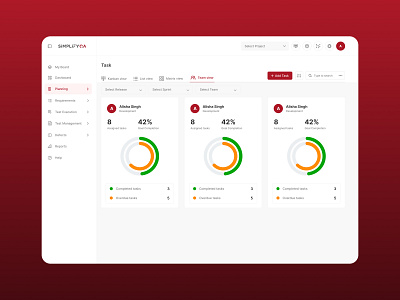 Task Management SaaS Web Platform agile jira management productowner project management saas platform scrummaster sprint task management task management saas platform ui