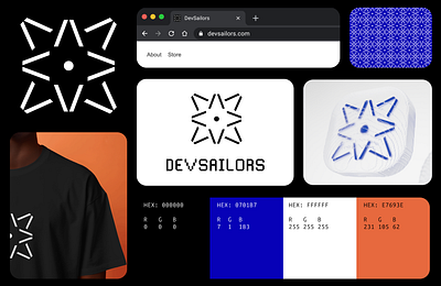 DEVSAILORS Logo Design 3d branding design graphic design logo
