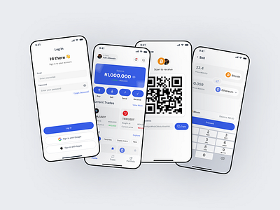 Crypto Mobile App - Buy, Sell and Swap Crypto africa app branding crpto design figma graphic design illustration ios logo mobile new trending typography ui uidesign ux vector