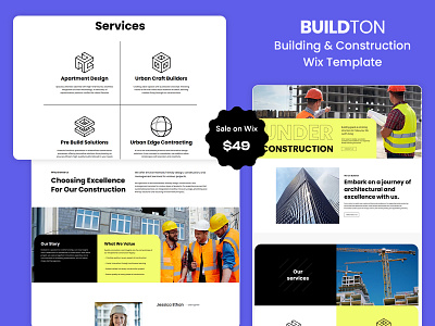 Buildton- Building and Construction Wix Template architecture design builders building industry building services construction business construction solutions contactors contractor website engineering website homebuilder website industrial template mobile friendly renovation services responsive seo friendly uiux webdesign webdevelopment wixdesign wixtemplate