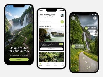 Active Rest App - Routes for your journey app journey mobile mountain routes travel waterfall