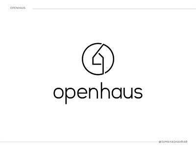 Openhaus Logo branding creative logo graphic design icon identity logo logo design logomark minimalist logo modern logo unique logo