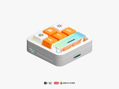 ⌨️3D Keyboard Icon 3d brightness figma fingerprint icon key keyboard v3d vector to 3d