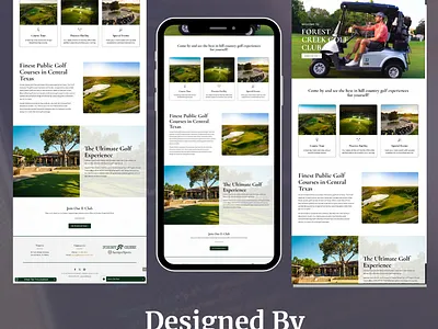 Golf Club Website branding design funnel gohighlevel graphic design illustration vector web website wix word press