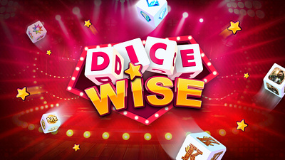 Logo Design for Dice Wise Casino 3d brand identity branding casino color design gaming ill illustration logo