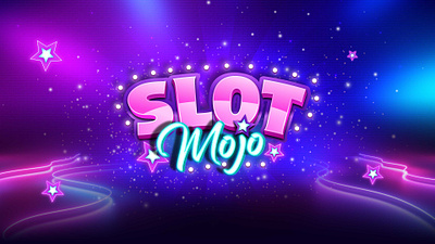 Logo design for Slot Mojo 3d brand identity branding casino color design gaming illustration logo neon vegas