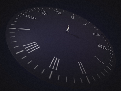 A race against time 3d 3dart bepresent loveyourself minimalistart motion graphics positiveenergy simpledesign