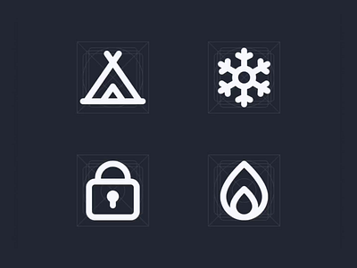 ⛺️❄️🔒🔥Quick Icon Design in figma 2 campground figma fire icon design icon set icons lock mingcute snow tutorial