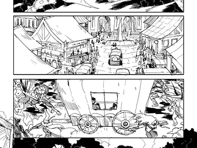 comission work art black and white character design comic comic book design drawing manga