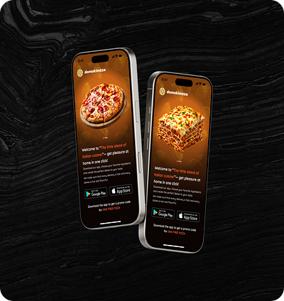 Italian cuisine «domokimzza»🍃 app branding food ui