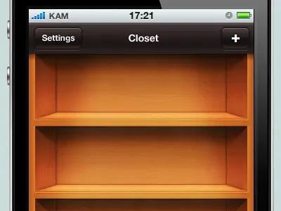 Shelves gui ios iphone shelves wooden