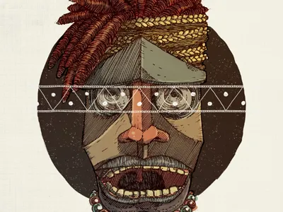 Buta Melihat art bountylist illustration tribe