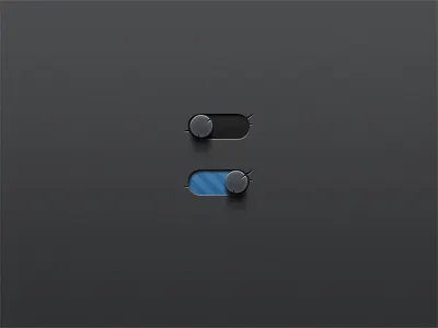 Damaged Switch blue broekn graphical user interface gui off on scared scratch scratched switch ui user interface