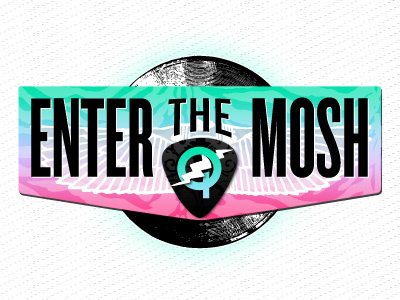 Enter the Mosh electro music punk record rock n roll zebra