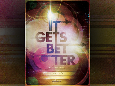 It Gets Better (Final) design it gets better lgbt poster sketch typography