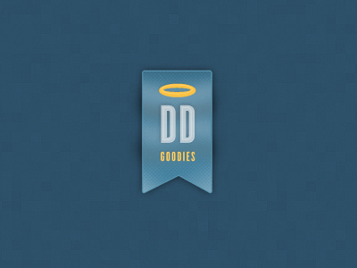 DD Goodies Logo logo realistic ribbon texture