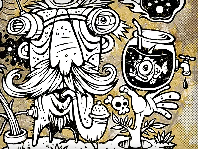 Super Doodle - Part 5 doodle drawing illustration sketches textures vonster