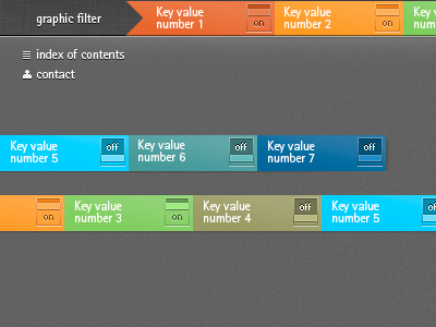 Filter app filter header ipad switch ui