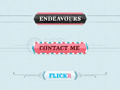 Hexagon Buttons blue button hexagon mail red white