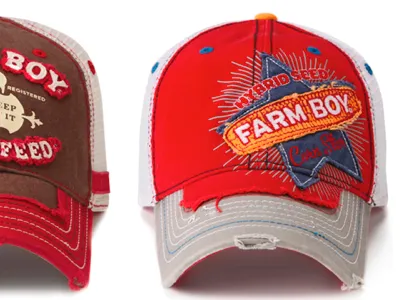 Farm Boy Hats apparel burst corn distress farm boy hat print star thread typography