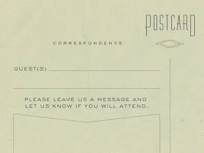 rsvp postcard insert invitation rsvp vintage wedding