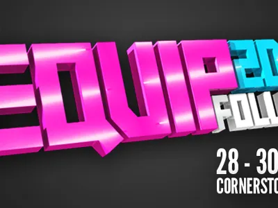 Equip 3d 3d blender event typography
