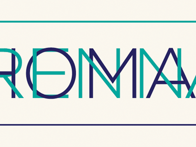 Intertwined overlap typography