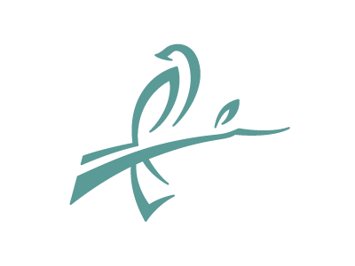 Ladysmith Village logo aqua bird blue branch builder community construction development feather feathers green home house iconic leaf perch residential simple teal tree