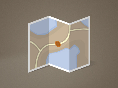 Simple Map Icon icon map