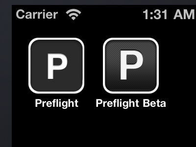 Updated Preflight icon flight division ios preflight