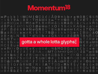 Gotta Whole Lotta Glyphs black branding creative direction design digital font design font foundry fonts graphic design marketing masonry omnichannel red tiles typography web design website design