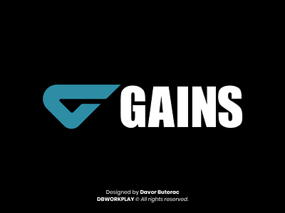 GAINS branddesigner branding brands davorbutorac dbworkplay design graphic design logo logo fitness logo inspiration logo sports logobrands logomark logos logotype symbol visual identity