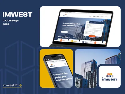 IMWEST - Webdesign for a corporate real estate site figma ui ux webdesign website