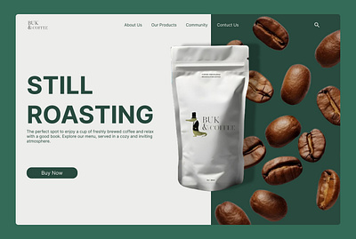 BUK&COFFEE - Coffee Shop Website coffee ui ux