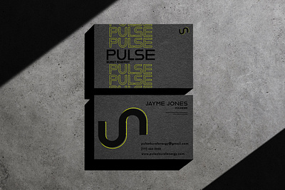 Pulse Brand Business Card brand identity branding business card design graphic design layout logo mockup typography visual design