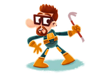 Gordon Freeman gordon freeman half life illustration