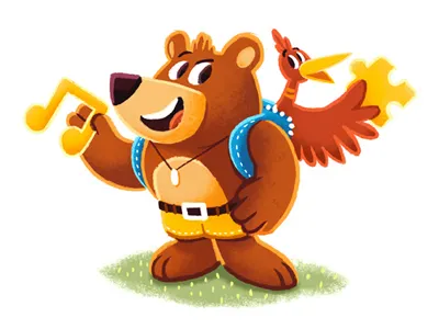 Banjo-Kazooie banjo kazooie bear bird illustration