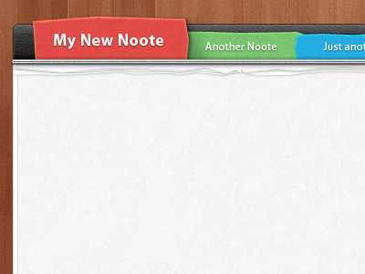 Noote app note paper texture torn