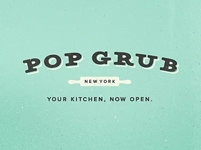 Logo Exploration using 'Matchbook' font blue brand branding font id identity logo matchbook tagline type typography vintage