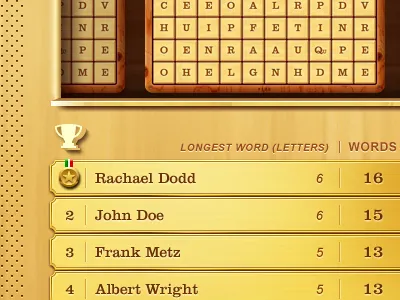 Diminish High Scores app game ios ipad iphone puzzle wood word