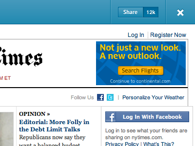 Sharing is caring. facebook share toolbar twitter ui