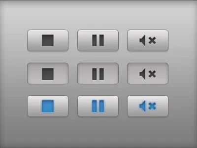 Button states for audio in Mac app app buttons mac