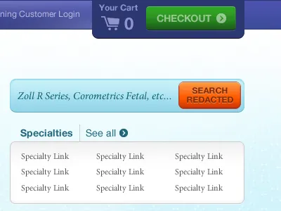 Checkout Progress.... button cart checkout ecommerce nav search shopping shopping cart sidebars ui