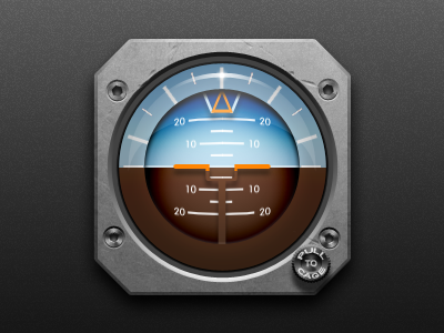 Artifical Horizon aviation cockpit horizon plane