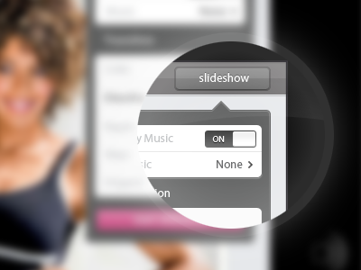 slideshow options app ipad showcase ui