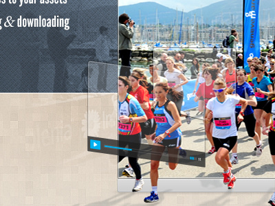 New media service site preview leaguegothic media sport sports texture times type webdesign website