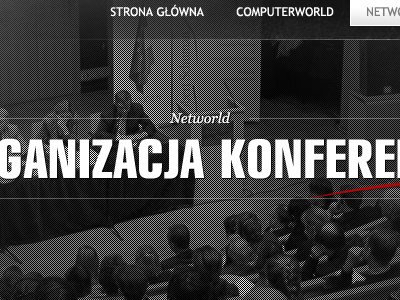 Page header black design red white