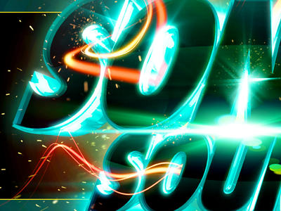 3D logo WIP 3d flares futuristic glow logo particles shiny